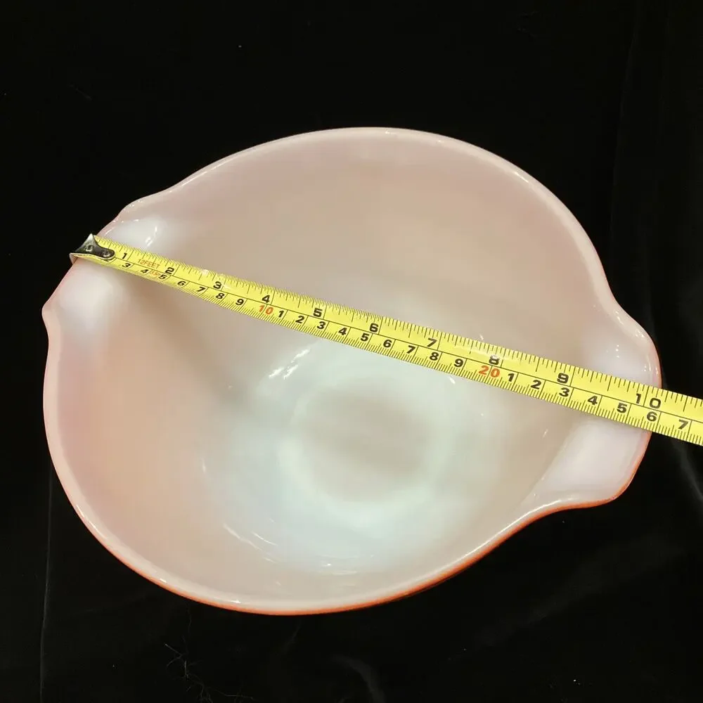 VTG Anchor Hocking Fire King Orange Ombre Cinderella Mixing Bowl Pour 2 Qt